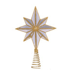 MINI 9 POINT MIRRORED TREE TOPPER STAR GOLD - Pure Apotheca