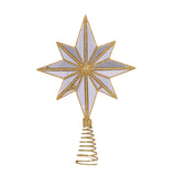 MINI 9 POINT MIRRORED TREE TOPPER STAR GOLD - Pure Apotheca