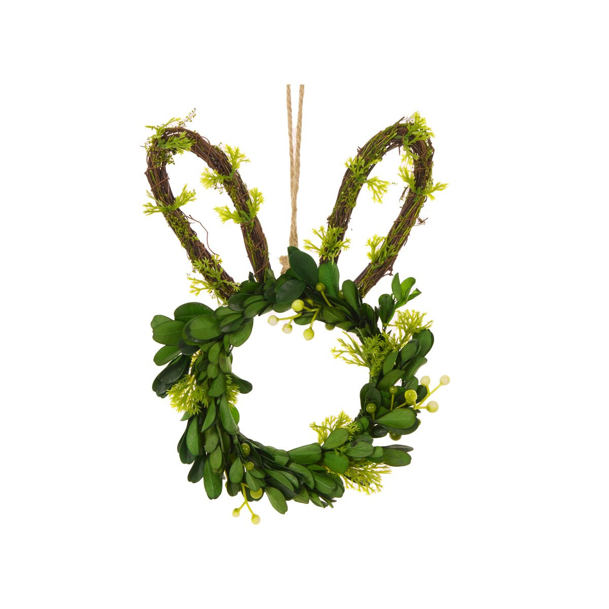 MINI BOXWOOD BUNNY WREATH - Pure Apotheca