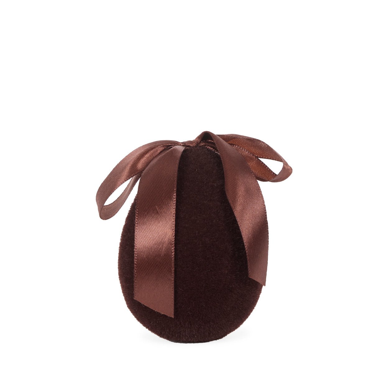 MINI FLOCKED EGG WITH BOW BROWN - Pure Apotheca