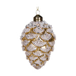 MINI GOLD FROSTED PINECONE BAUBLE - Pure Apotheca