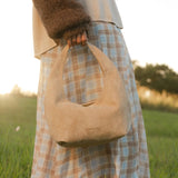Mini Monaco Shoulder Bag Suedette Blonde - Pure Apotheca