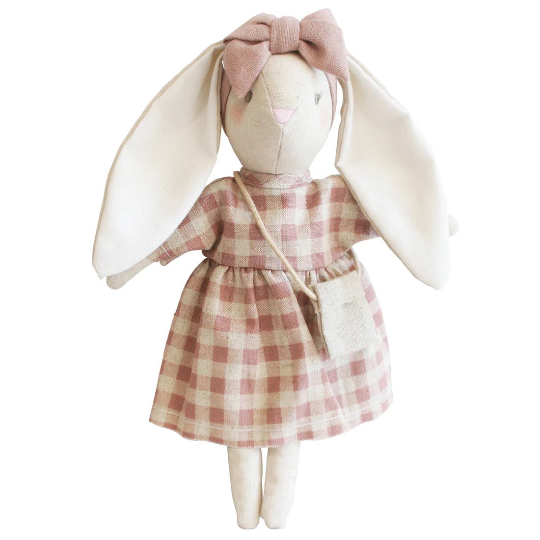 Mini Sofia Bunny Rose Check 27cm - Pure Apotheca