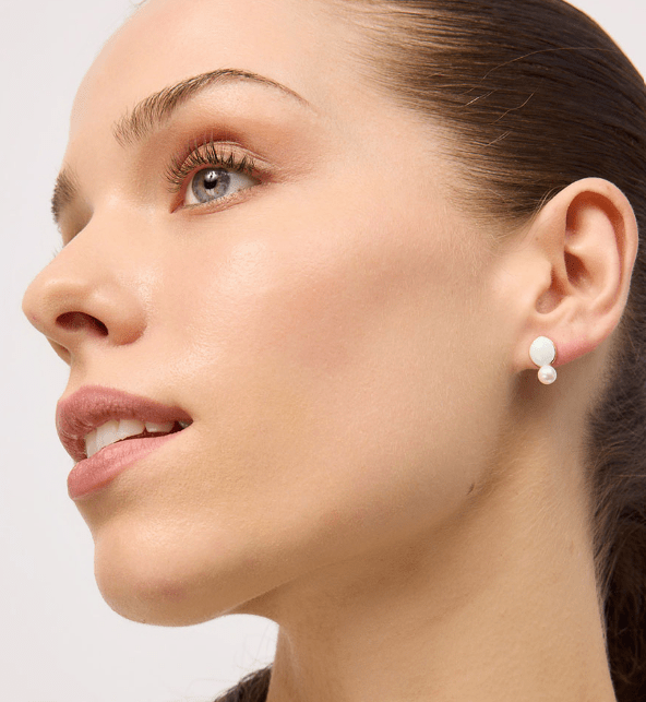 Mint Oval Pearl Earring - Pure Apotheca