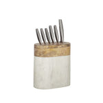 Mira Marble/Wood Knife Block - Pure Apotheca