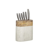 Mira Marble/Wood Knife Block - Pure Apotheca