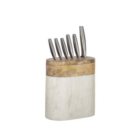 Mira Marble/Wood Knife Block - Pure Apotheca