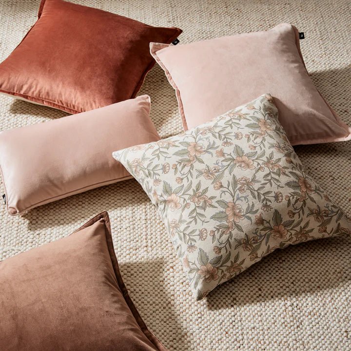 Mira Velvet Dusty Rose Cushion 50cm - Pure Apotheca