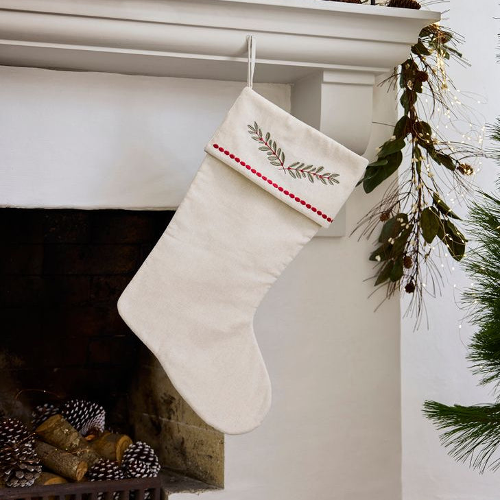 Mistletoe Branch Stocking - Pure Apotheca