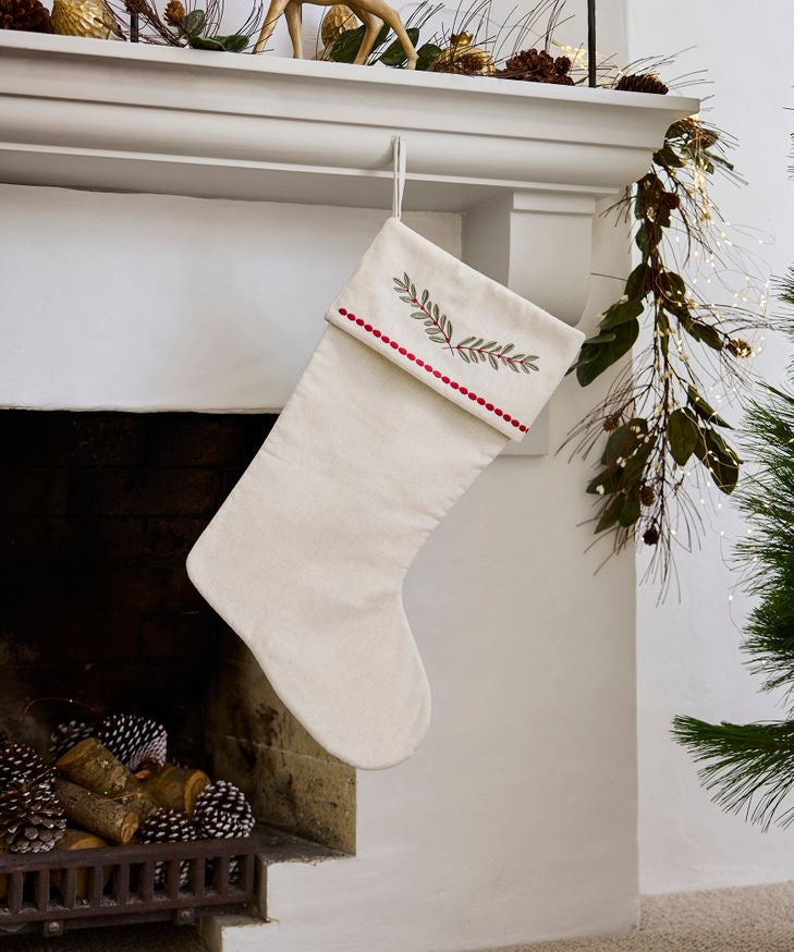Mistletoe Branch Stocking - Pure Apotheca
