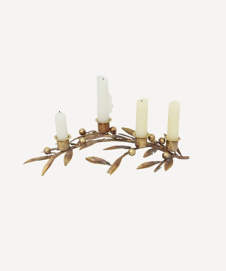 Mistletoe Iron Candleholder Large - Pure Apotheca