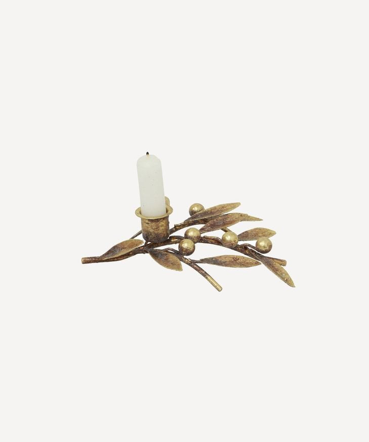 Mistletoe Iron Candleholder Small - Pure Apotheca