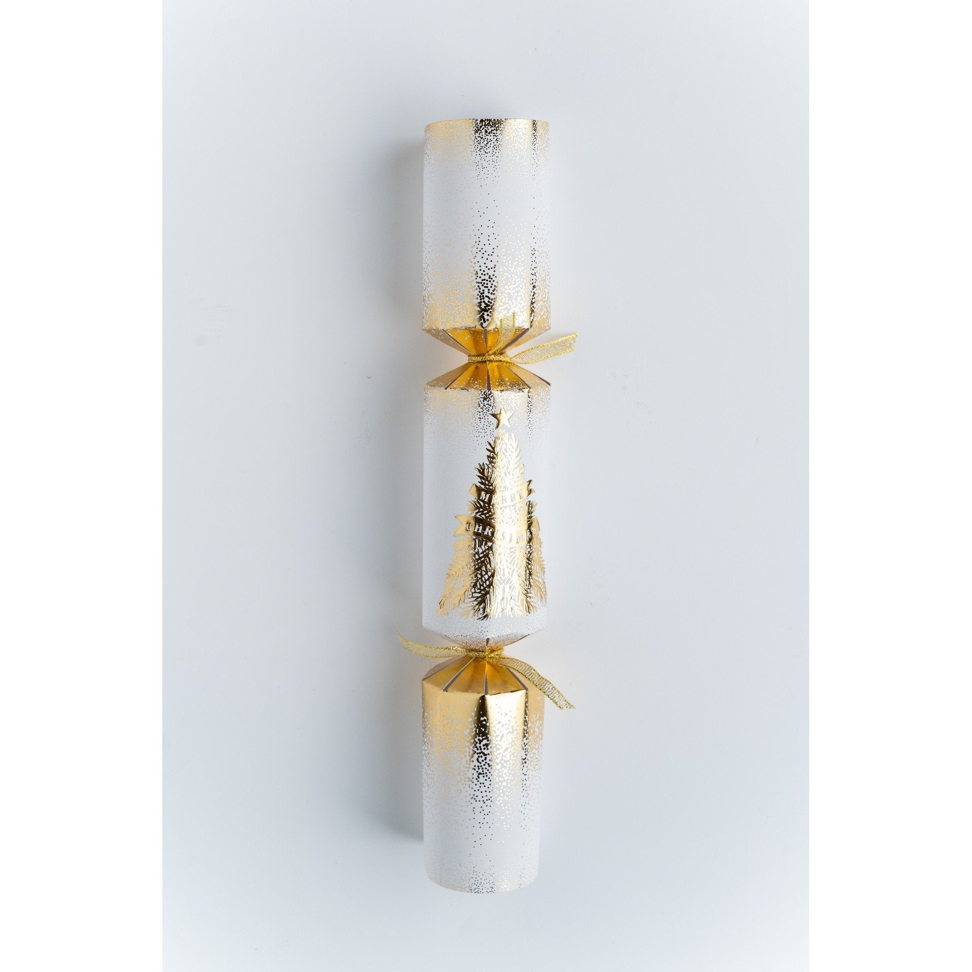 Mistletoe & Merry Festive Gold Trees Christmas Crackers 12pk - Pure Apotheca