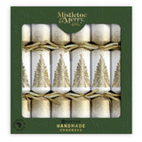 Mistletoe & Merry Festive Gold Trees Christmas Crackers 12pk - Pure Apotheca