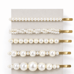 Mixed Pearl Hair Slides Set/5 - Pure Apotheca