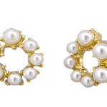 Mixed Pearl Halo Earring - Pure Apotheca
