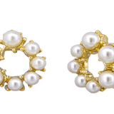 Mixed Pearl Halo Earring - Pure Apotheca
