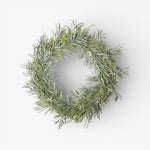 Mixed Silver Green Wreath 60cm - Pure Apotheca