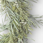 Mixed Silver Green Wreath 60cm - Pure Apotheca