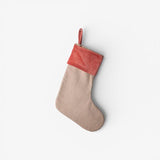 Striped Red Stocking Velvet