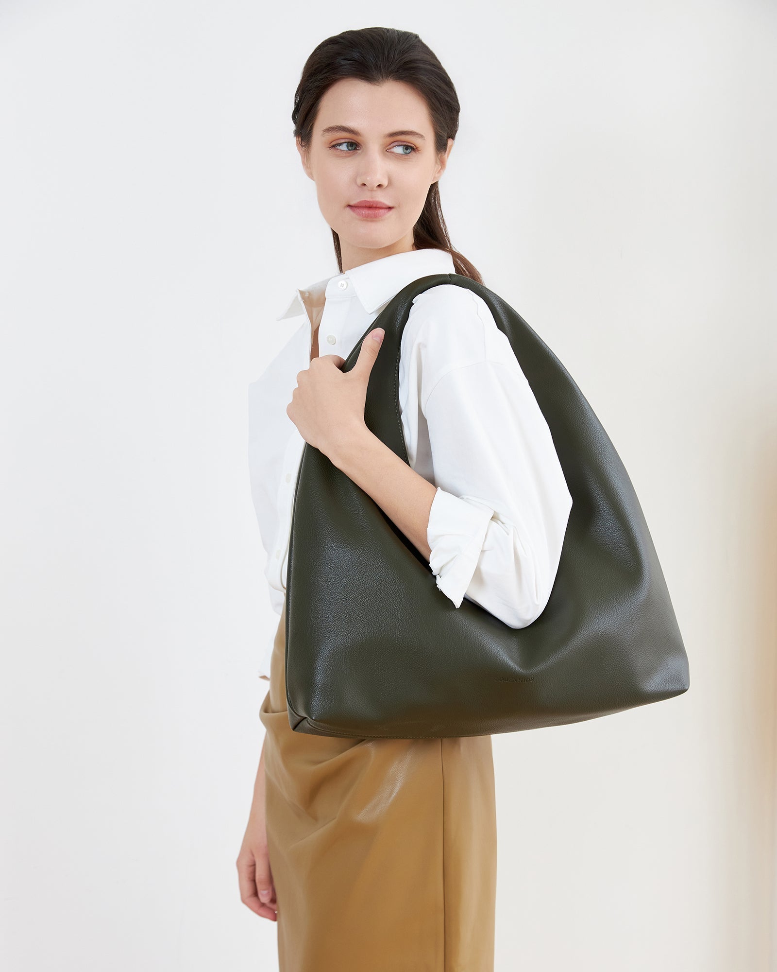 Monaco Shoulder Bag Olive - Pure Apotheca