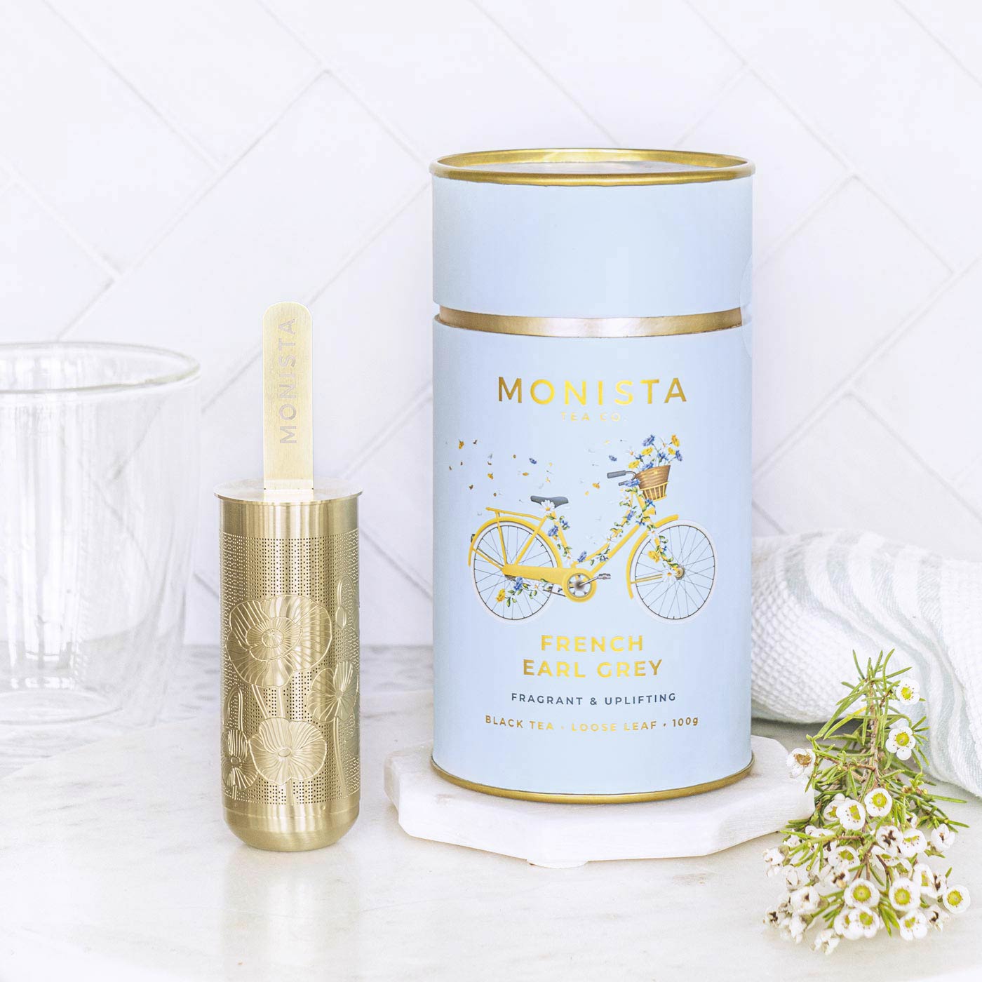 Monista Tea Gold Infuser - Pure Apotheca