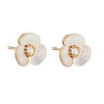 Mother of Pearl Flower Stud - Pure Apotheca