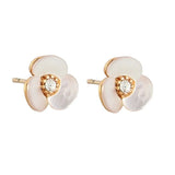 Mother of Pearl Flower Stud - Pure Apotheca