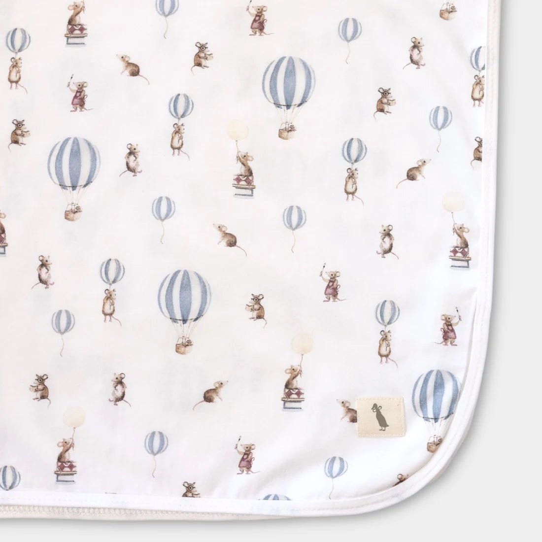 Mouse & Hot Air Balloon Stretch Swaddle - Pure Apotheca