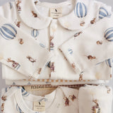 Mouse & Hot Air Balloon Stretch Swaddle - Pure Apotheca