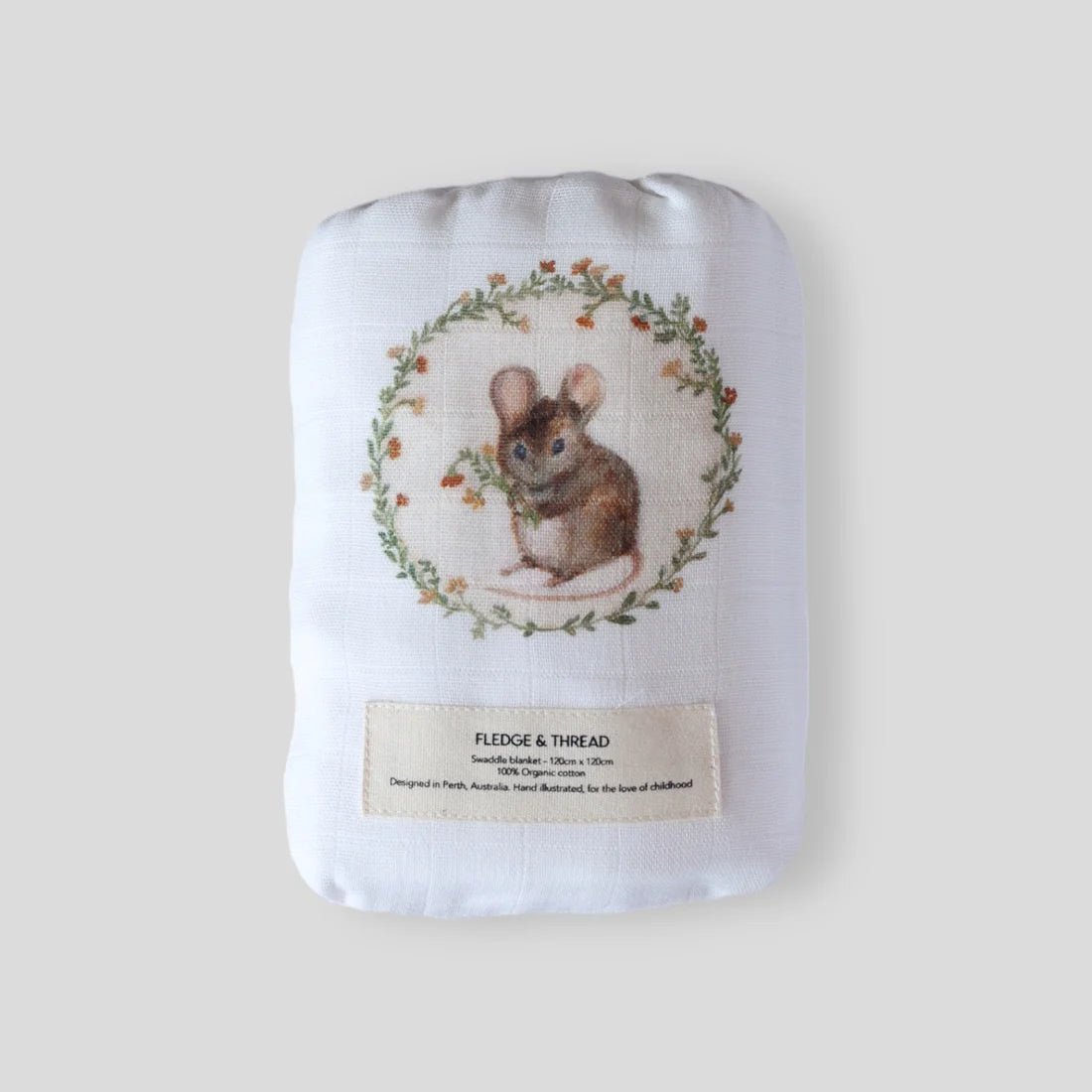 Mouse Muslin Swaddle - Pure Apotheca