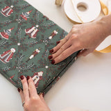 Mr & Mrs Claus Gift Wrap 3m - Pure Apotheca