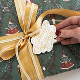 Mr & Mrs Claus Gift Wrap 3m - Pure Apotheca