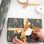 Mr & Mrs Claus Gift Wrap 3m - Pure Apotheca