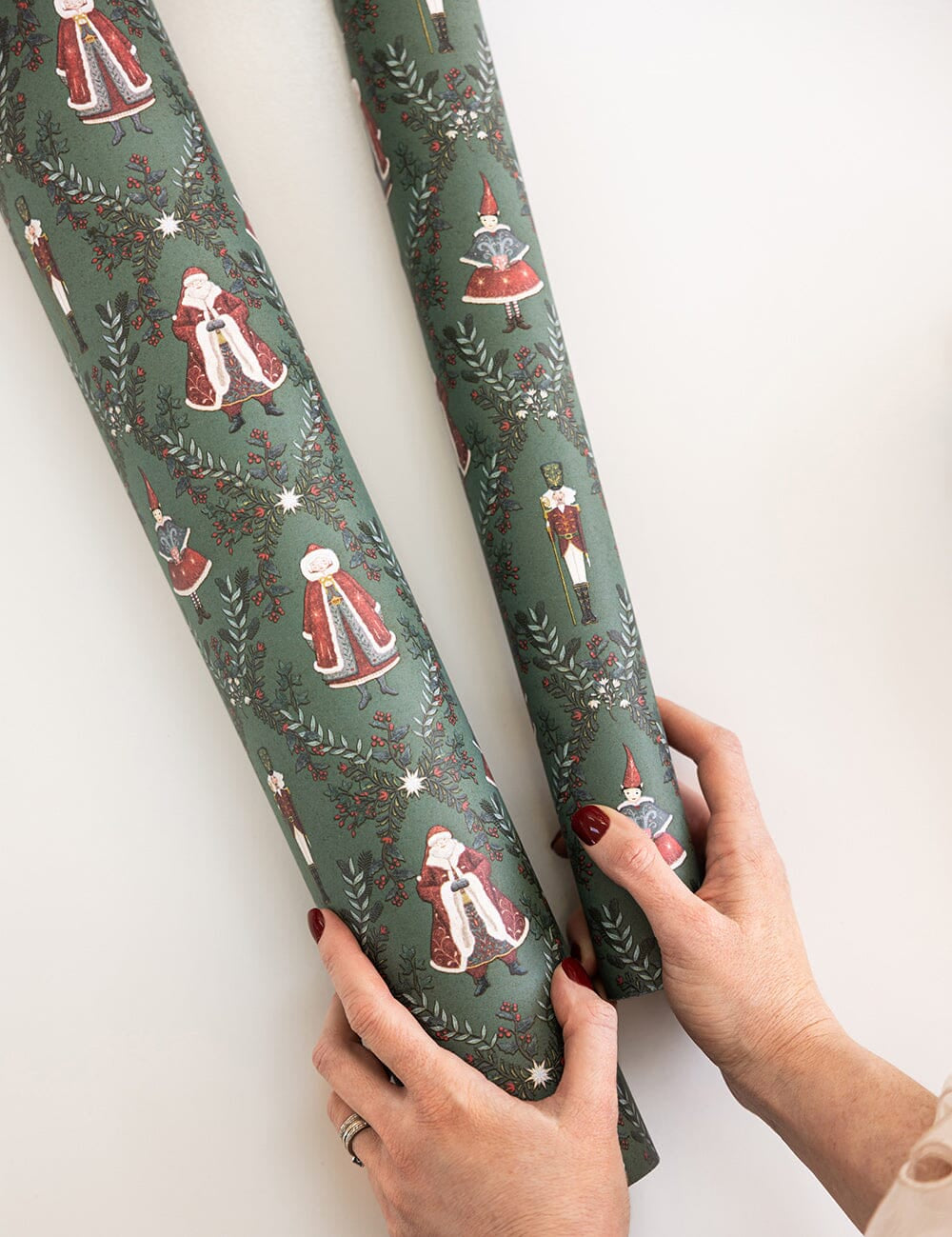 Mr & Mrs Claus Gift Wrap 3m - Pure Apotheca