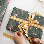 Mr & Mrs Claus Gift Wrap 3m - Pure Apotheca