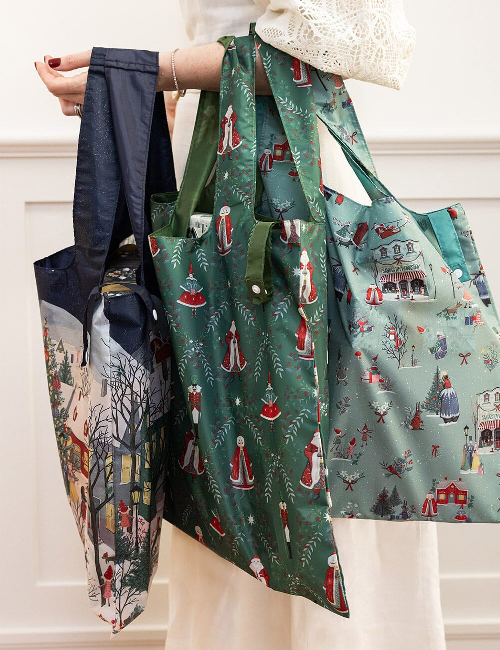 Mr & Mrs Claus - Reusable Large Shopping Bag - Pure Apotheca