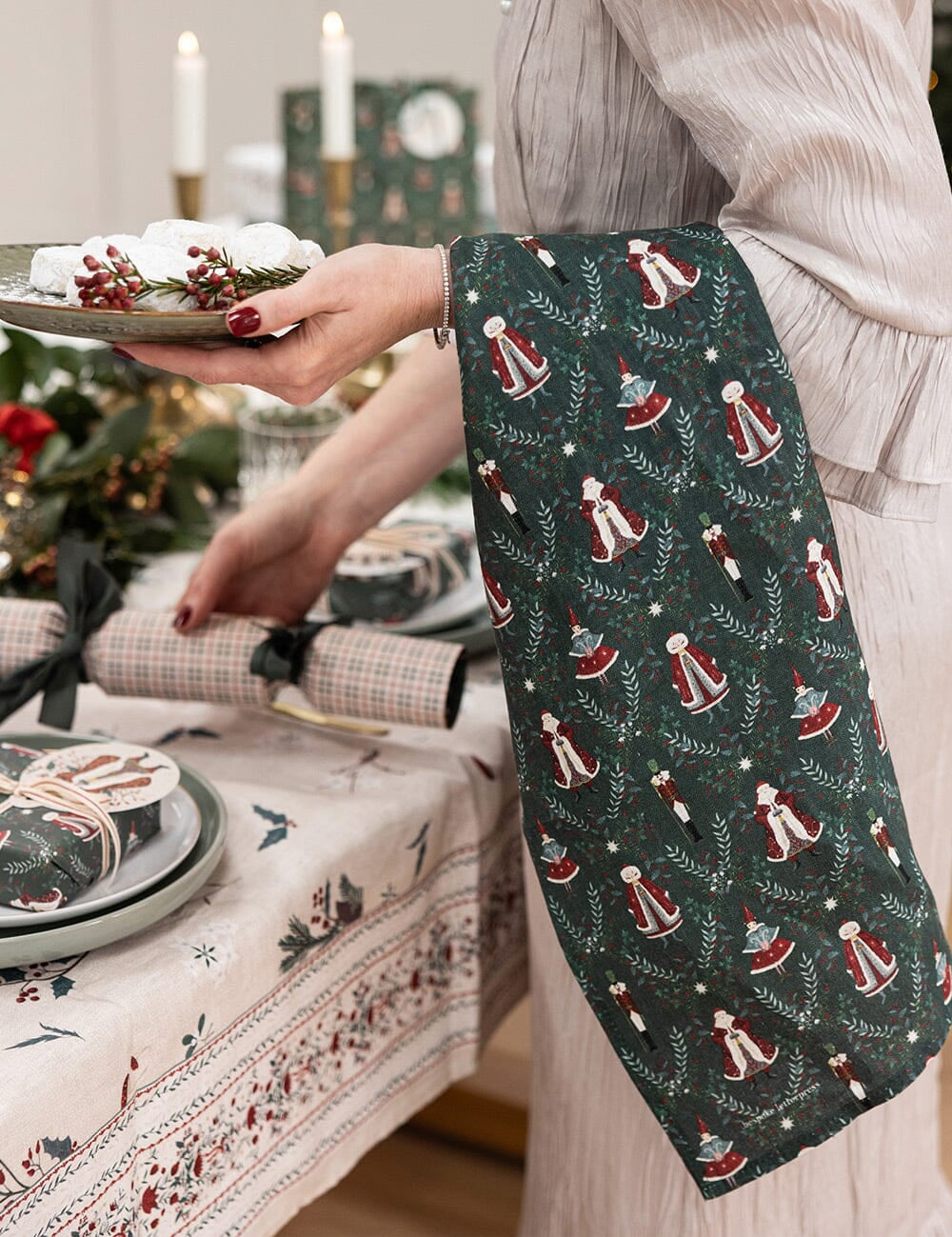 Mr & Mrs Claus Tea Towel - Pure Apotheca