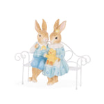 MR & MRS RABBIT ON PARK BENCH - Pure Apotheca