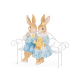 MR & MRS RABBIT ON PARK BENCH - Pure Apotheca