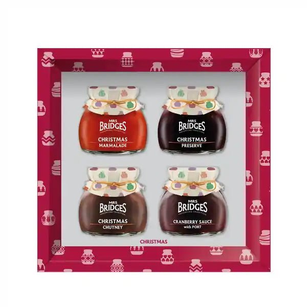 Mrs Bridges 4 Jar Christmas Red Gift Set 439g - Pure Apotheca