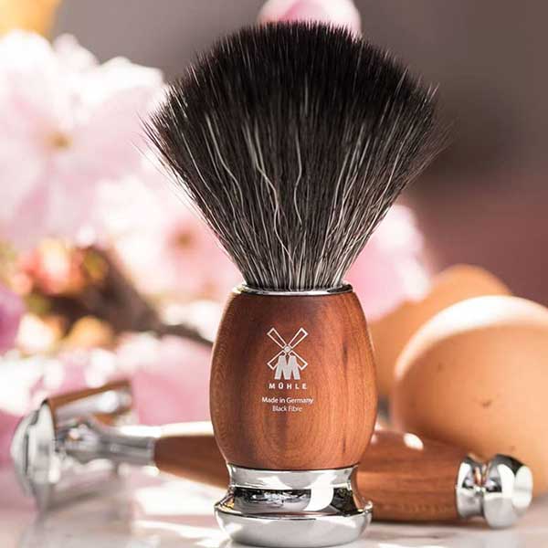 Muhle Rytmo 3pc Shave Set - Stand, Brush & Razor - Ash Wood - Pure Apotheca