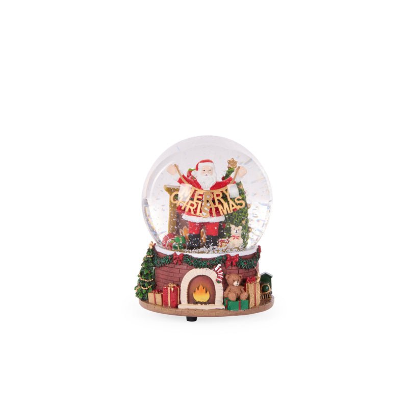 MUSICAL TRADITIONAL MERRY CHRISTMAS SNOWGLOBE - Pure Apotheca