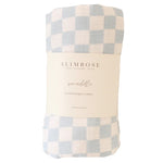 Muslin Swaddle Blue Check - Pure Apotheca