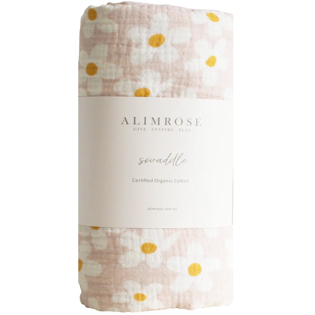 Muslin Swaddle Large Daisies - Pure Apotheca