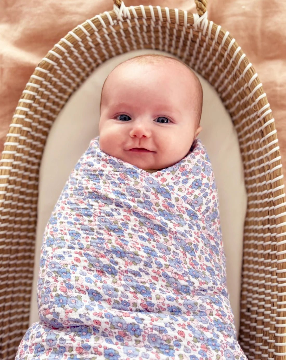 Muslin Swaddle Liberty Blue - Pure Apotheca
