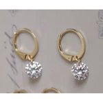 Nadia CZ Gold Hoop Earrings - Pure Apotheca