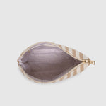 Nala Makeup Bag Beige Stripe - Pure Apotheca