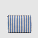 Nala Makeup Bag Persian Blue Stripe - Pure Apotheca
