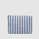 Nala Makeup Bag Persian Blue Stripe - Pure Apotheca